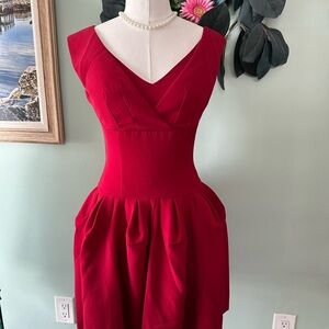 Elegant Red Women's Dress